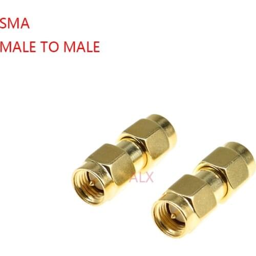 2 sma male to sma male converter PLUG TO PLUG RF Coaxial Adapter Connector