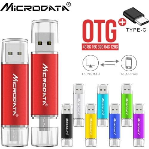 3 in 1 type-c USB 2.0 OTG Pen Drive High Speed USB Flash Drive 8GB 16gb 32gb 64gb 128GB Memory stick pen for Android phone