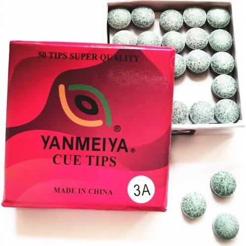 3A 50pcs 10.5mm Billiard Snooker Cue Stick Tip Cue Tips M Hardness Billiard Cue Accessories