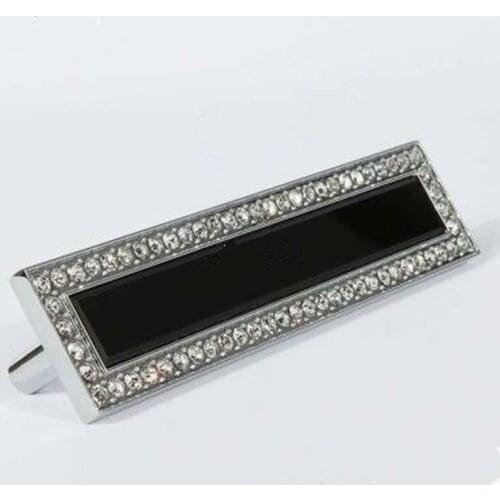 96mm fashion diamond furniture decoration handle k9 crystal drawer cabinet pull silver bronze dresser cupboard handles pulls
