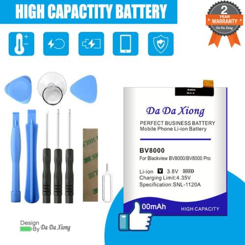 High Capacity New Battery For Blackview BV6000 BV6000S BV7000 Pro BV8000 pro BV9000 Pro BV9500 Pro MT6763T 536380 Phone Batteria