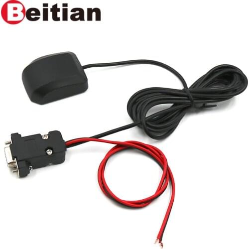 BEITIAN RS232 DB-9 Female+Power Cable GNSS receiver GPS+GLONASS receiver,9600,NMEA,4M FLASH,2M,BN-81DN