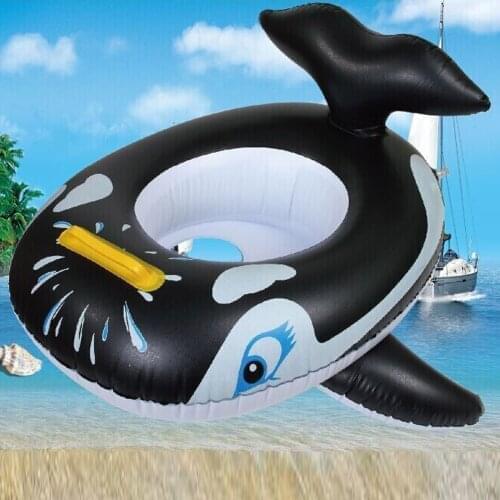 Baby Float Penguin Inflatable Pool Toys Cartoon Inflatable Swimming Ring Water Game Toys Play Inflatable Ring Helps Baby Swim