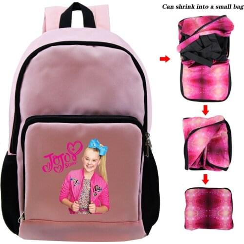 Kids Jojo Siwa Backpack Girls School Bag Super Star Schoolbag personalized Book Bags Print mochila Big Capacity Bolsa