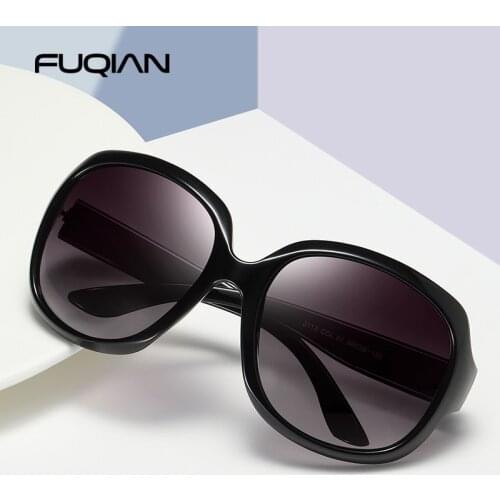 Женские солнцезащитные  круглые очки FUQIAN China At AliExpress