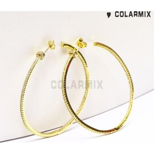 4 pairs Round Hoop earrings Geometric fashion jewelry accessories for women Big drop earrings fashion jewelry earrings51061