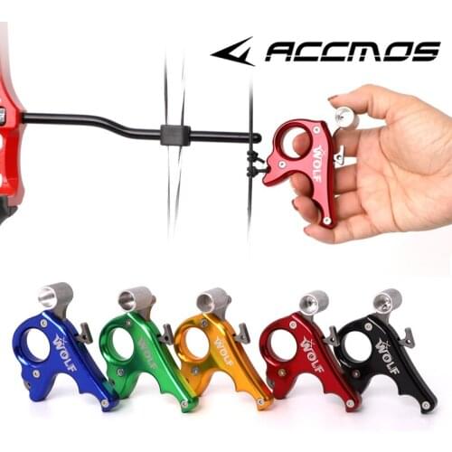 WOLF 3 Finger Release Aid Archery Caliper Release Bow Release Archery for Compound Bow Hunting Accessories