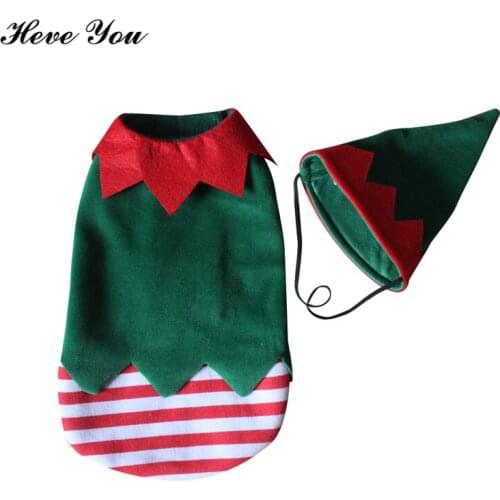 Heve You Clothes For Small Dogs Funny Pet Dog Clothing Puppy Dog Christmas Clothes with Hat Pet Cats Portable Clowns Clothes
