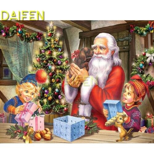 Full Square Diamond embroidery Santa Claus Christmas tree gift Full Round Diamond mosaic DIY 3D Diamond painting Cross stitch