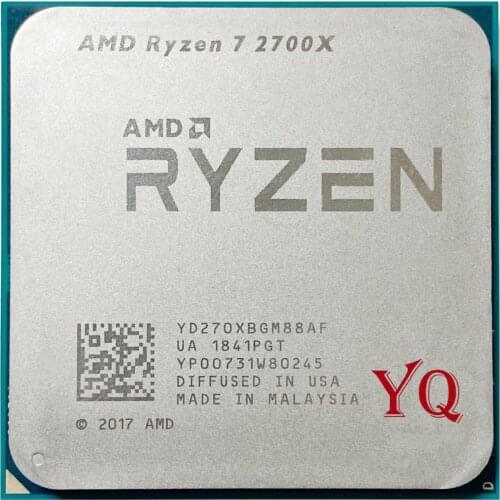 AMD Ryzen 7 2700X R7 2700X 3.7 GHz Eight-Core Sixteen-Thread 16M 105W CPU Processor YD270XBGM88AF Socket AM4