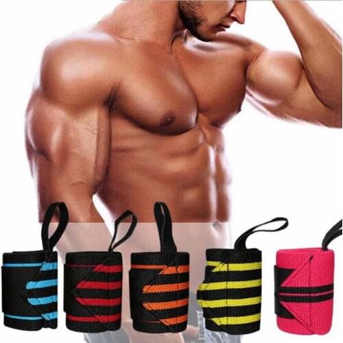 2Pcs/Pair Sports WristBand Wrist Support Strap Wraps Hand Sprain Wraps Bandage Fitness Gym Sport Training Safety Hand Bands Belt