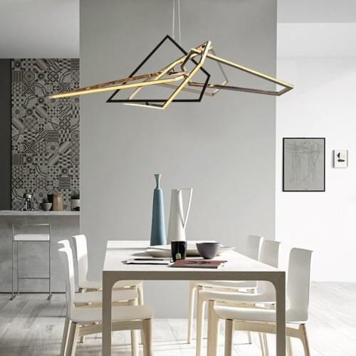 LED Postmodern Gold Silver Chrome Designer Lustre Suspension Luminaire Lampen Pendant Lights Pendant light For Dinning Room