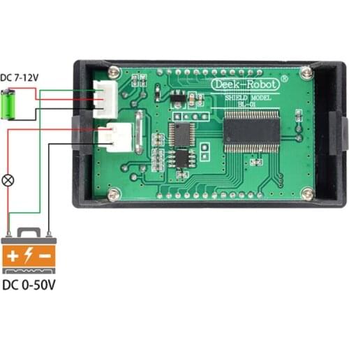 DC 0-50V 5A 250W Voltmeter Ammeter Wattmeter LCD Panel Voltage Amp Power Meter J6PC