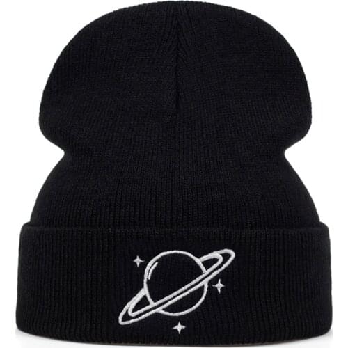 High quality planet embroidered wool hat outdoor windproof cold warm hats men and women wild caps outdoor sports cap