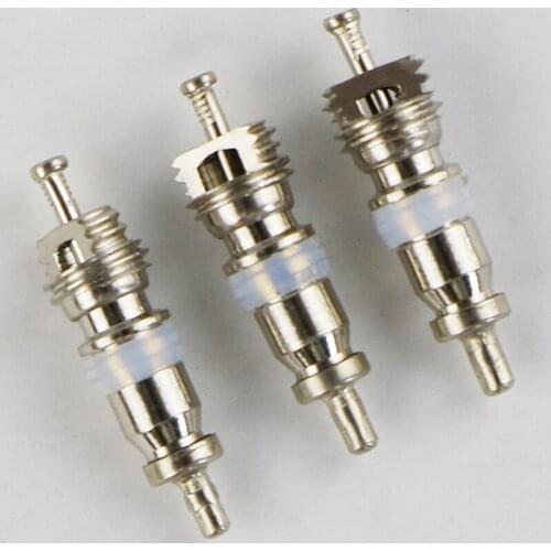 High Quality 100 PCS R12 Schrader Valve Core For Car Auto A/C Air Conditioning/Bike Bicycle Tire/HVAC Replacement Repair Tool
