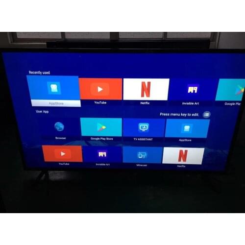 Home theatre lcd monitor 75'' inch bluetooth wifi DVB-T2 4K TV multi-language Led smart television TV