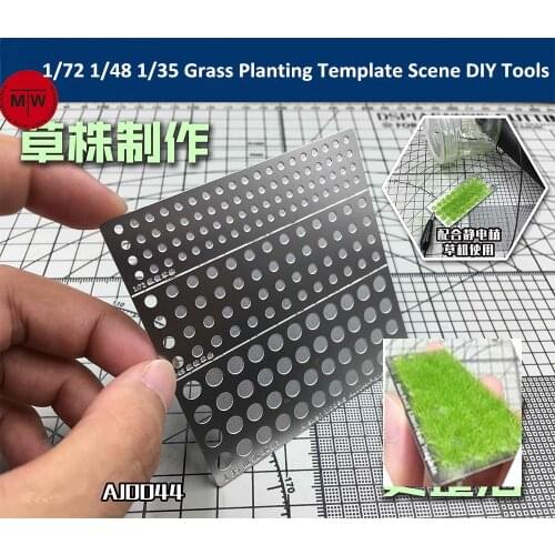 1/72 1/48 1/35 Scale Static Grass Planting Template for Electrostatic Flock Applicator Scene Sand Table DIY Model Accessory Tool