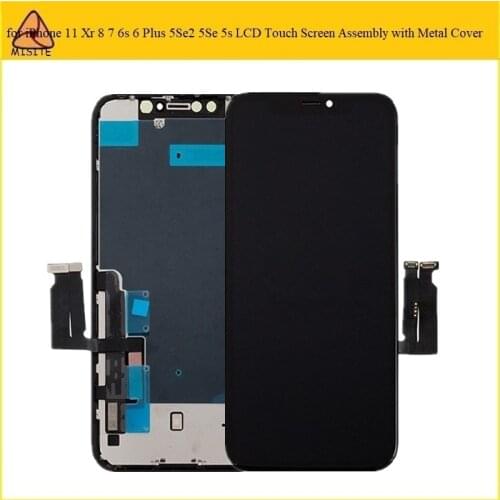 1Pc Competitive Price LCD Display Screen Assembly with Metal for iPhone 11 Xr 8 7 6s 6 Plus 5Se2 5Se 5s LCD Touch Digitizer