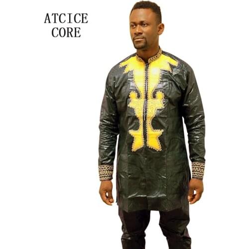 African dresses for woman bazin riche embroidery design dress man top with pants LC901