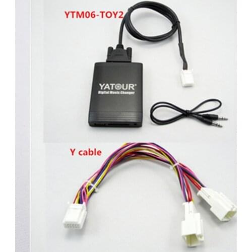 Yatour Car Music Audio Mp3 Player for Toyota Lexus Scion 2003-2013 With Navigation Y cable USB SD Adapter 6+6pin Avensis Corolla
