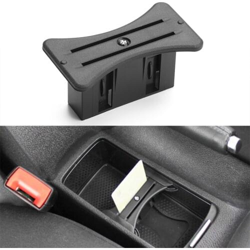Black Car Card Holder Cup Drink Coins Slot Centre Console Auto Gap Organizer Car Bracket For VW MK6 Golf GTI R20 2008-2012