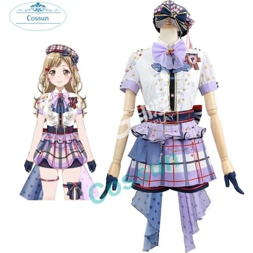 Ichigaya Arisa cosplay costume BanG Dream! idol Game Lovely Uniform Cosplay Costume Halloween Party Role Play bangdream Women