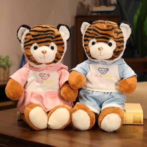 1pc 30/50cm High Quality Toy Cartoon Tiger Plush Toys Stuffed Plush Animals Bear Doll Birthday Gift For Children