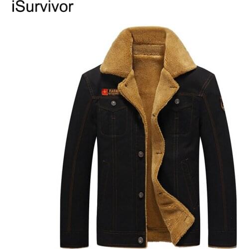 ISurvivor 2021 Bomber Jacket Men Jacket Warm Male Mens Army Tactical Fleece Jackets