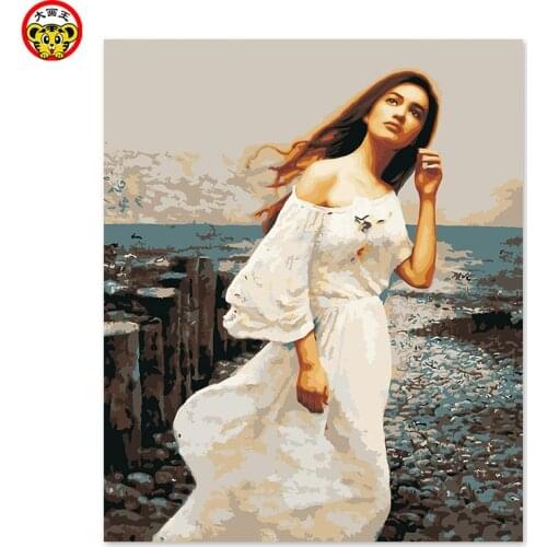 Painting by numbers art paint by number Xie Chuyu figure beautiful bathroom famous painting collection