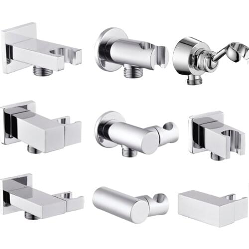 Brass Shower Holders Adjustable Shower Seat Shower Stand Accessories Bathroom Chrome Shower Mounting Brackets