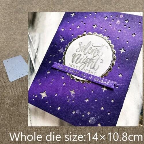 New Design Craft Metal stencil mold Cutting Die star background decoration scrapbook die cuts Album Paper Card Craft Embossing