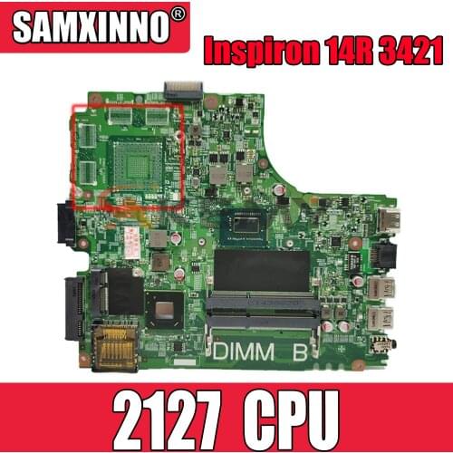 Original Laptop motherboard For DELL Inspiron 14R 3421 5421 Core SR105 Pentium 2127 Mainboard CN-0JK9FM 0JK9FM 12204-1