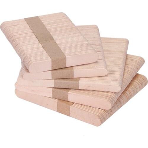 50/100PCS 9.3CM DIY Accessories Wooden Stick Popsicle Mold Sticks Ice Cream Mould Ice Cream Popsicle Maker Mold tools Ice Sticks