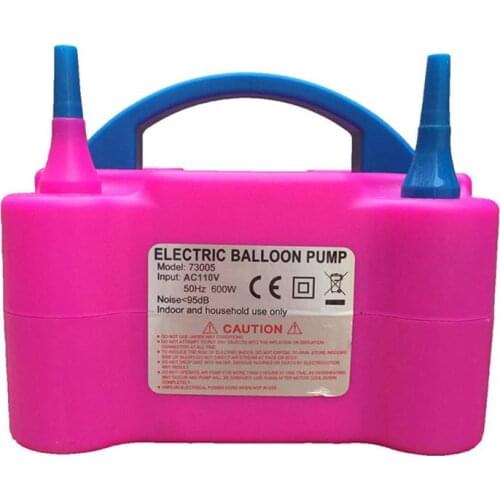 Portable High Voltage Double Hole AC EU Inflatable Electric Pump Balloon Air Balloon Pump Inflator Pump Portable Air Blower