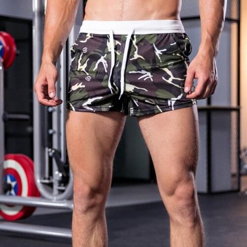 Superbody New Sports Fashion Summer Mens Shorts Male Home Shorts Breathable Camouflage Waist Male Shorts Loose Running Shorts