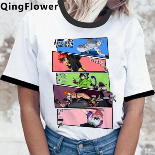 Sk8 the Infinity Shadow Reki Joe Cherry Adam Miya top tees women print couple tumblr japanese t-shirt kawaii white t shirt