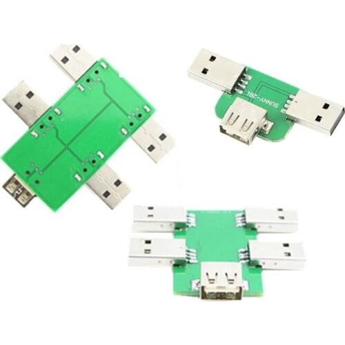 Solar Panel Parallel USB 2 and 1 Adapter usb Charging Connector