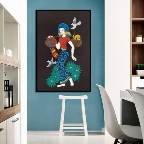 Modern Working Girl Canvas Painting Chic Posters Hd Print Nordic Wall Art Pictures For Living Room Bedroom