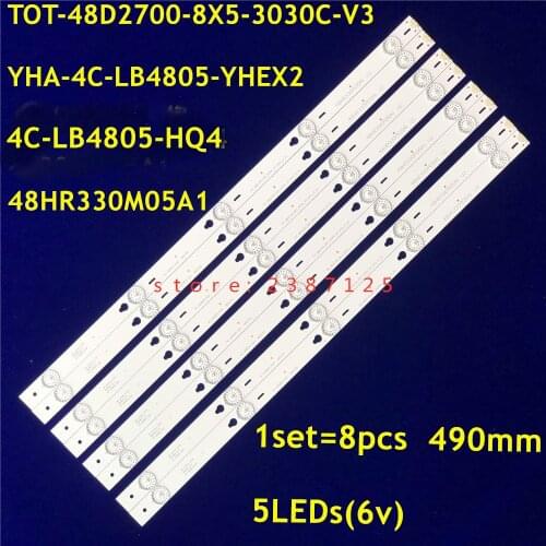 LED Strip YHF-4C-LB4805-YHEX1 48HR330M05A1 V2 For TCL B48A838U B48A538U B48A858U LE48M4S10 48FS3750 L48F3800A LVF480CS0T E29