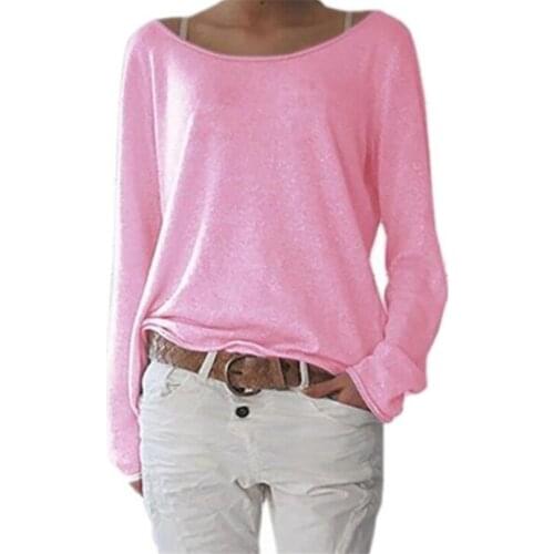 LJCUIYAO New Tshirts Women O Neck Long Sleeve Casual Tee Shirt Female Basic Tops Blusas Candy Colors Black Yellow Pink Apricot