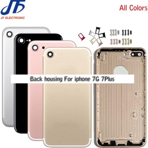 10Pcs Back Middle Frame Chassis Replacement Parts For Iphone 7 7g Plus Housing Assembly Battery Cover Case Sim Card with IMEI