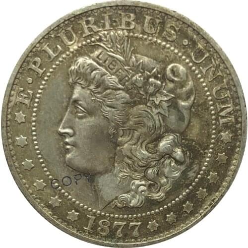 1877 United States Morgan Half Dollar Cupronickel Plated Silver Collectibles Copy Coin
