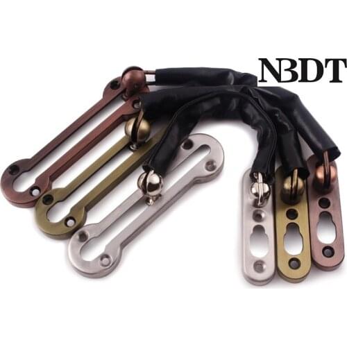 2Pcs/Lot Stainless Steel Door Chain Security Intrusion Prevention Guard Brushed Steel Gold Antique Red Bronze