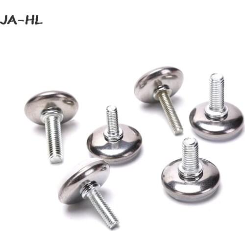 4PCS M6 M8 15/20/25mm Adjustable Steel Furniture Legs Anti-slip Base Table high quality