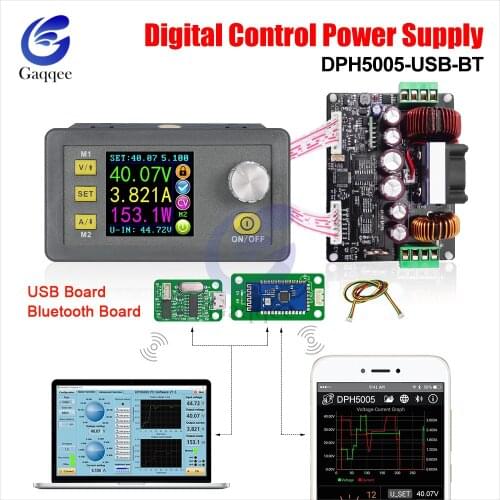 50V 5A DPH5005 Buck-boost Converter Constant Voltage Current Programmable Digital Control Power Supply Color LCD Voltmeter