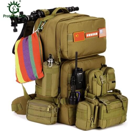 55L Waterproof Nylon Outdoor Sport Backpack Men or Women Large Capacity Backpacks Male Travel Luggage Bag Mochila High Quality