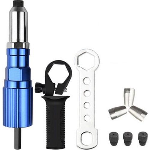 Electric Rivet Gun Adapter Blind Rivet Nut Gun Drill Converter Cordless Riveting Tool Insert Nut Tool Drill Rivet Gun Gun Rivet