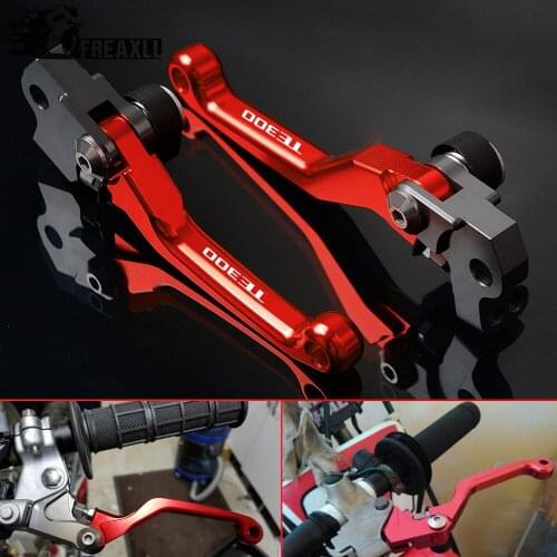 For HUSQVARNA TE300 2014 2015 2016 2017 Printing CNC Aluminum Motorcycle Pit Dirtbike Dirt Bike Pivot Brake Clutch Levers