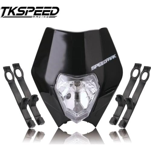 FREE SHIPPING Universal motorcycle Enduro Headlight fairing With Bulb Dirt Bike Motocross Headlamp for KTM SX EXC