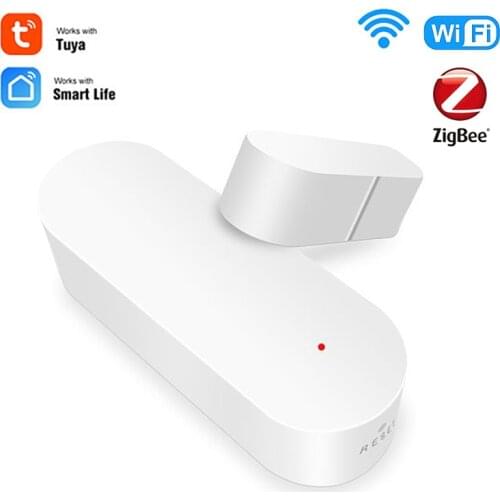 Tuya WiFi ZigBee Door Sensor, Smart Door Open/Closed Detectors, Smart Life APP Wifi Window Sensor Work With Alexa,Google Home
